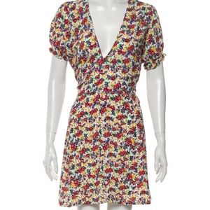 Faithfull the Brand Floral Print minidress